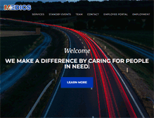 Tablet Screenshot of medicsambulance.com